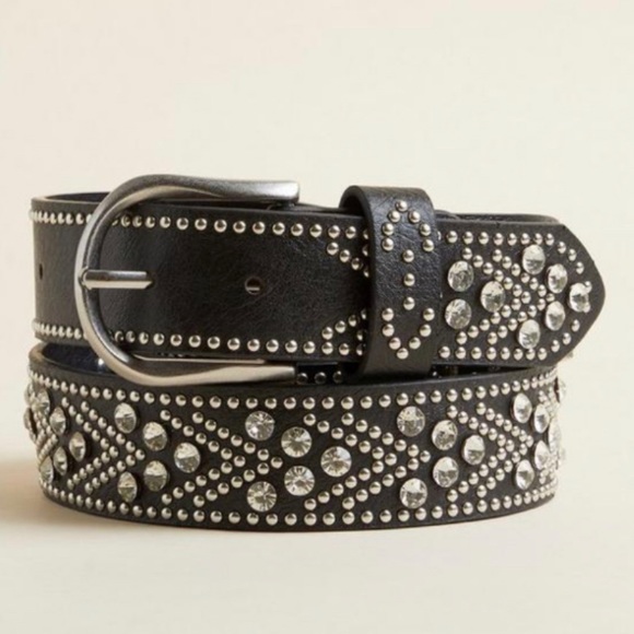 🆕 Rhinestone Studded Jean Belt 3 3X 22 24 NWT Torrid New! - Picture 1 of 4